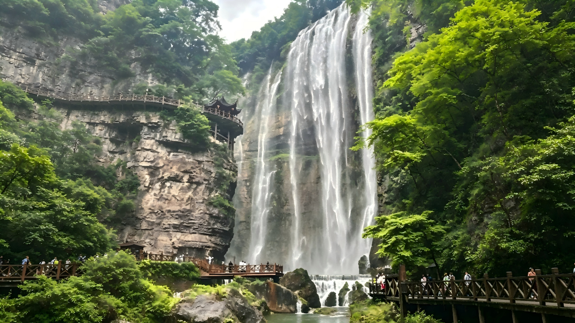 武汉全球通旅行社-大美宜昌 瀑布 高山流水